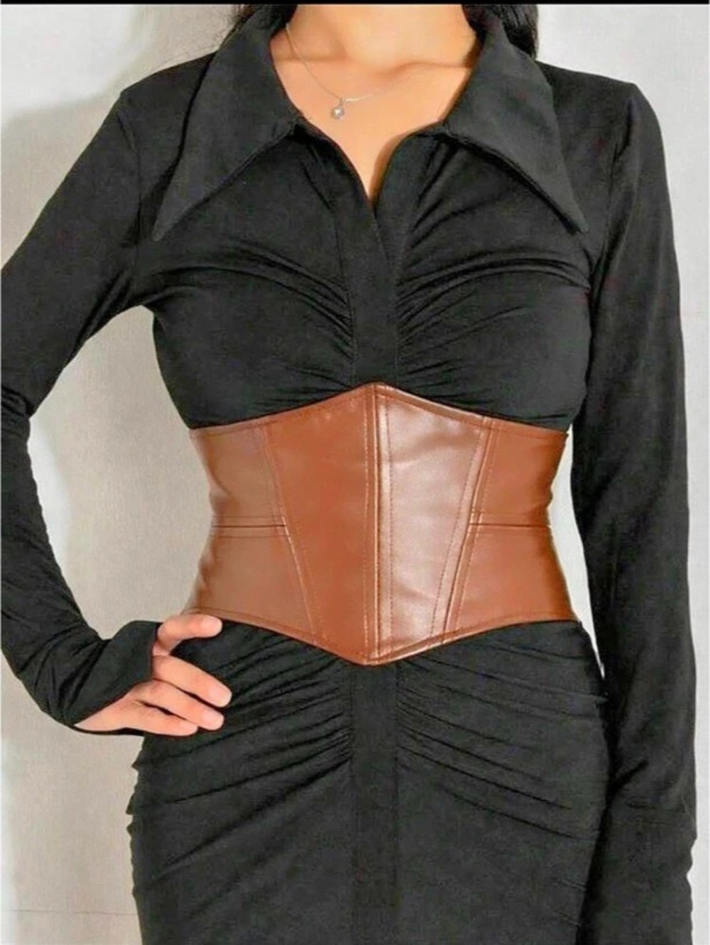 Brown Waist Corset Belt New